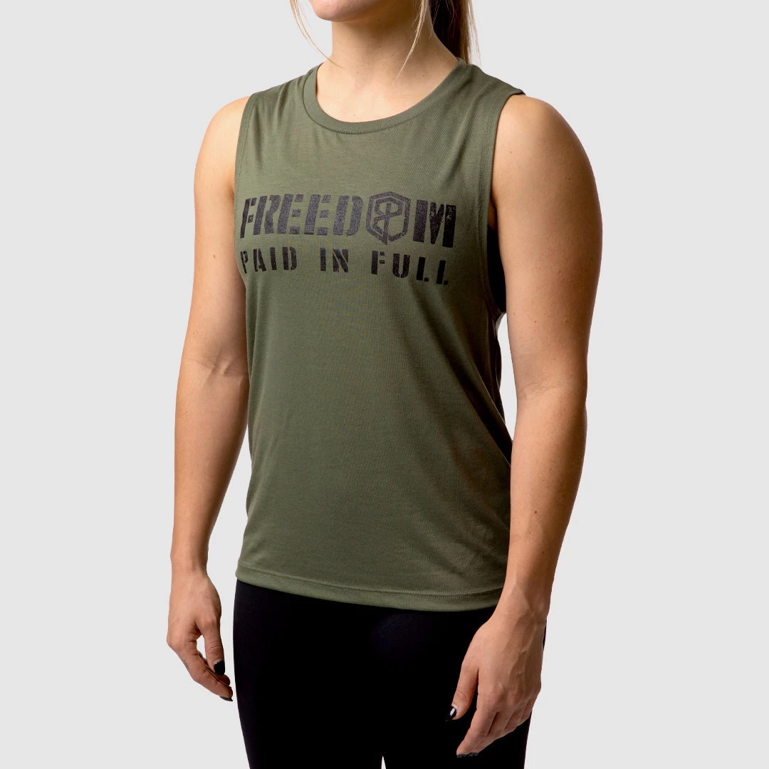 Born Primitive Freedom Paid In Full Flowy Muscle (Military Green) New Arrivals 3 Born Primitive Freedom Paid In Full Flowy Muscle (Military Green) New Arrivals