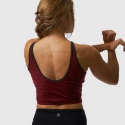 Born Primitive New Arrivals Gratitude Crop Tank (Merlot)