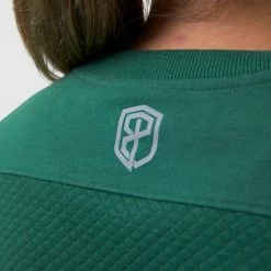 Born Primitive Female Waffle Crewneck Pullover (Evergreen)