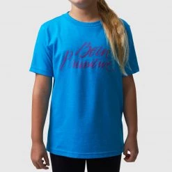 Born Primitive Kids Brand Calligraphy T-Shirt (Turquoise)