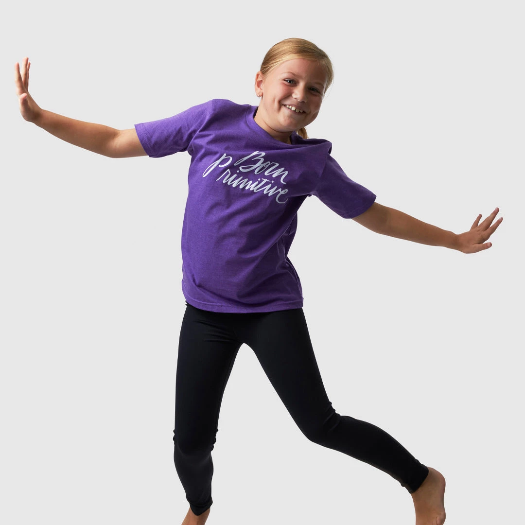 Born Primitive Kids Brand Calligraphy T-Shirt (Purple Rush) 8 Born Primitive Kids Brand Calligraphy T-Shirt (Purple Rush)