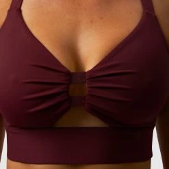 Born Primitive New Arrivals The Tenacity Sports Bra (Merlot)
