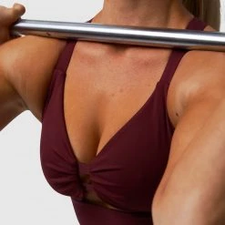 Born Primitive New Arrivals The Tenacity Sports Bra (Merlot)