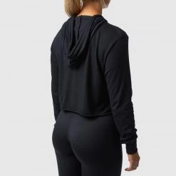 Born Primitive Neon Rainbow Cropped T-Shirt Hoodie (Black) New Arrivals