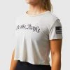 Born Primitive Tops We The People Crop Tee (Heather Dust) 2 Born Primitive Tops We The People Crop Tee (Heather Dust)