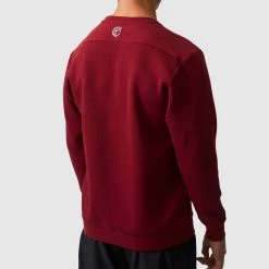 Born Primitive Limited Edition Male Waffle Crewneck Pullover (Mahogany)