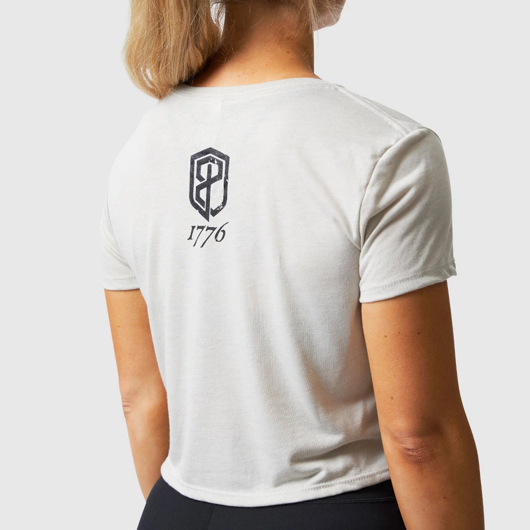 Born Primitive Tops We The People Crop Tee (Heather Dust) 5 Born Primitive Tops We The People Crop Tee (Heather Dust)