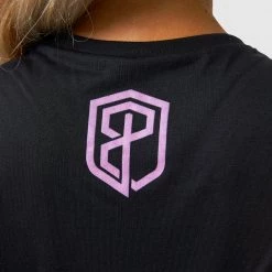 Born Primitive Neon Rainbow Crop Tee (Black)