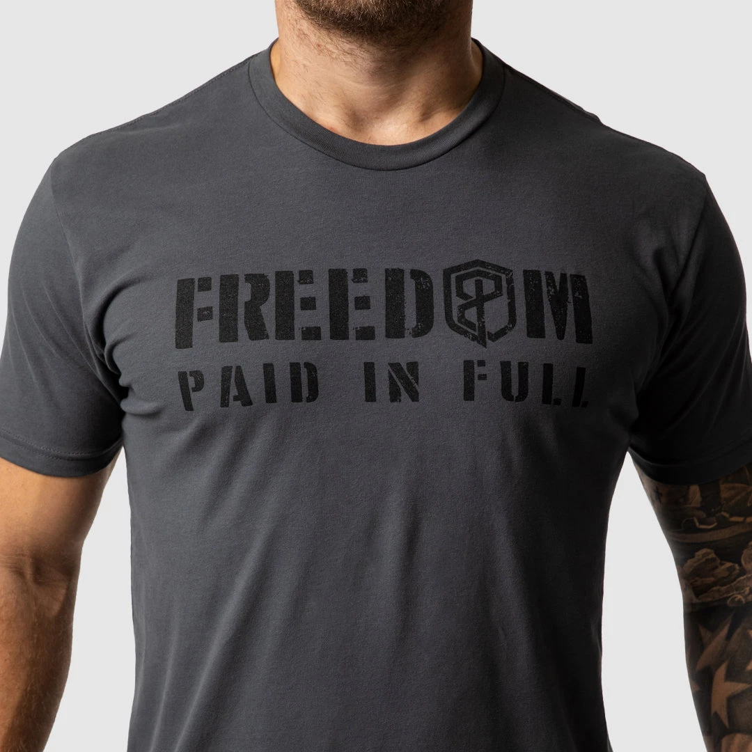 Born Primitive New Arrivals Freedom Paid In Full T-Shirt (Heavy Metal) 5 Born Primitive New Arrivals Freedom Paid In Full T-Shirt (Heavy Metal)
