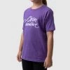Born Primitive Kids Brand Calligraphy T-Shirt (Purple Rush)