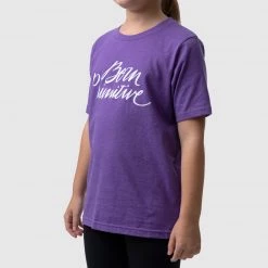 Born Primitive Kids Brand Calligraphy T-Shirt (Purple Rush)