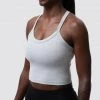 Born Primitive Your New Favorite Tank Sports Bra (Heather White) Sports Bras
