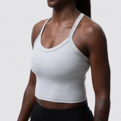 Born Primitive Your New Favorite Tank Sports Bra (Heather White) Sports Bras