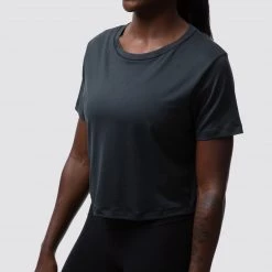 Born Primitive Athleisure Crop Tee (Black)