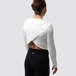 Born Primitive Cross You Off Cropped Long Sleeve (White) Free Spirit