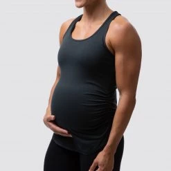 Born Primitive Maternity Staple Tank (Black) Athleisure