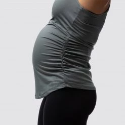 Born Primitive Tops Maternity Staple Tank (Slate)