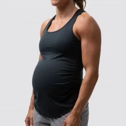 Born Primitive Maternity Staple Tank (Black) Athleisure
