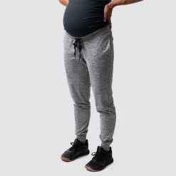 Born Primitive Maternity Rest Day Athleisure Joggers (Heather Grey)