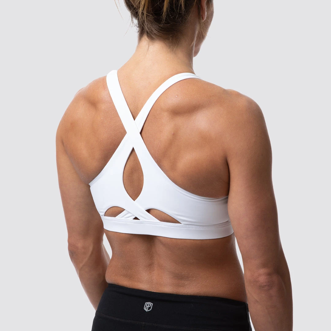 Born Primitive Sports Bras The Helix Sports Bra (White) 3 Born Primitive Sports Bras The Helix Sports Bra (White)