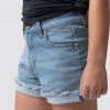 Born Primitive Stretchy Juniors Liberty Jorts (Light Wash) Clearance Vault