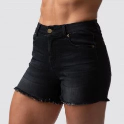 Born Primitive FLEX Stretchy Jean Shorts (Black Denim)
