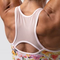 Born Primitive Meshed Up Cropped Sports Bra (Watercolor Fields)