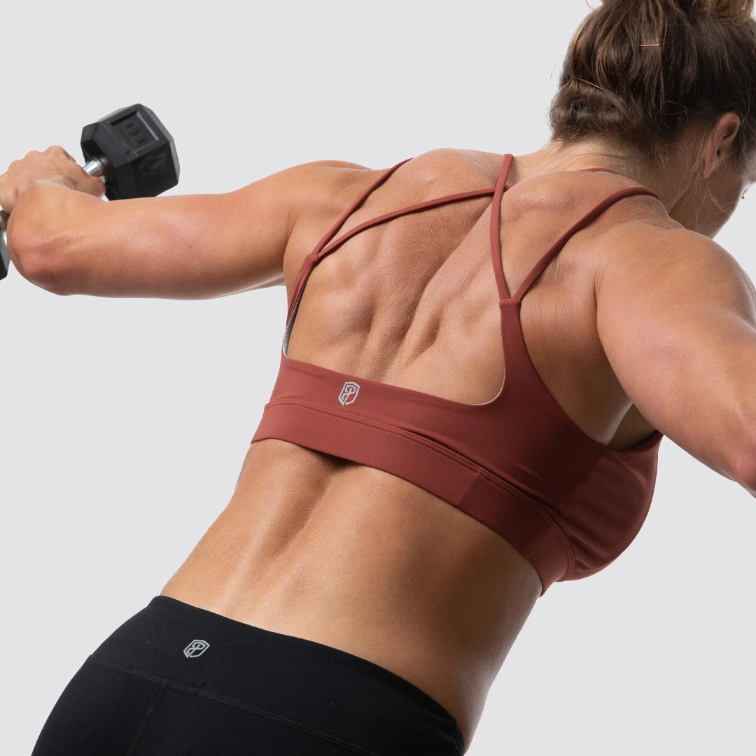 Born Primitive The Exhale Sports Bra (Brick Red) 5 Born Primitive The Exhale Sports Bra (Brick Red)