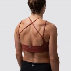 Born Primitive The Exhale Sports Bra (Brick Red)
