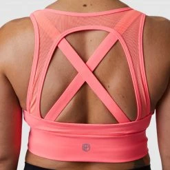 Born Primitive New Arrivals X-Factor Full Throttle Sports Bra (Coral)