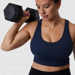 Born Primitive New Arrivals X-Factor Full Throttle Sports Bra (Navy)