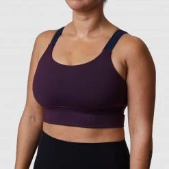 Born Primitive Moxie Full Throttle Sports Bra (Plum)