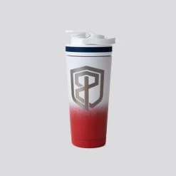 Born Primitive Ice Shaker Bottle (Red/White/Blue Ombre)