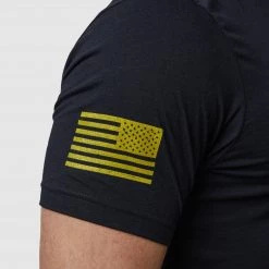 Born Primitive Patriotic Gadsden Flag Tee (Don't Tread On Me-Black)