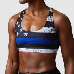 Born Primitive Thin Blue Line Vitality Sports Bra (Police Edition)
