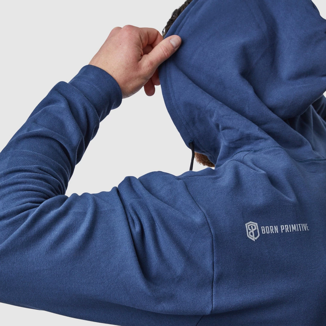 Born Primitive Zip Up Unmatched Unisex Hoodie (Navy) 6 Born Primitive Zip Up Unmatched Unisex Hoodie (Navy)