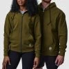 Born Primitive Zip Up Unmatched Unisex Hoodie (Tactical Green) Athleisure 1 Born Primitive Zip Up Unmatched Unisex Hoodie (Tactical Green) Athleisure