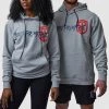 Born Primitive Unmatched Unisex Hoodie (Brand Strength-Heather Grey) Long Sleeves