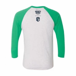 Born Primitive Arrowhead GG Unisex Raglan (Granite Games-Envy/White) Clearance Vault