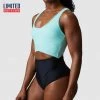 Born Primitive New Arrivals Riptide One Piece Swimsuit (Mint/Black)
