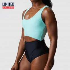 Born Primitive New Arrivals Riptide One Piece Swimsuit (Mint/Black)