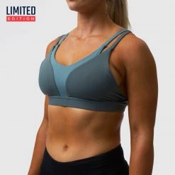 Born Primitive The Eclipse Sports Bra (Washed Aquastone) Sports Bras