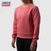Born Primitive Limited Edition Female Waffle Crewneck Pullover (Rose Blossom)