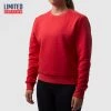 Born Primitive Female Waffle Crewneck Pullover (Lava) Athleisure