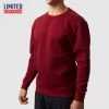 Born Primitive Limited Edition Male Waffle Crewneck Pullover (Mahogany)