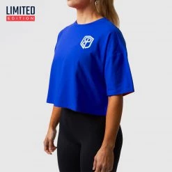 Born Primitive The Training Crop Tee (Electric Royal)