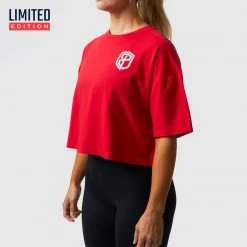 Born Primitive The Training Crop Tee (Lava) Limited Edition