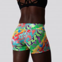 Born Primitive Double Take Booty Shorts (Wild Side Teal) Clearance Vault