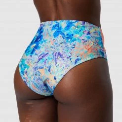 Born Primitive Tropics Bikini Bottom (Iridescent Iris/Bright Blue/Flame) New Arrivals