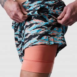Born Primitive The Vibe Short W/ Compression (Miami Tiger Stripe W/ Compression Liner) New Arrivals